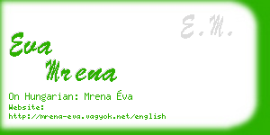 eva mrena business card